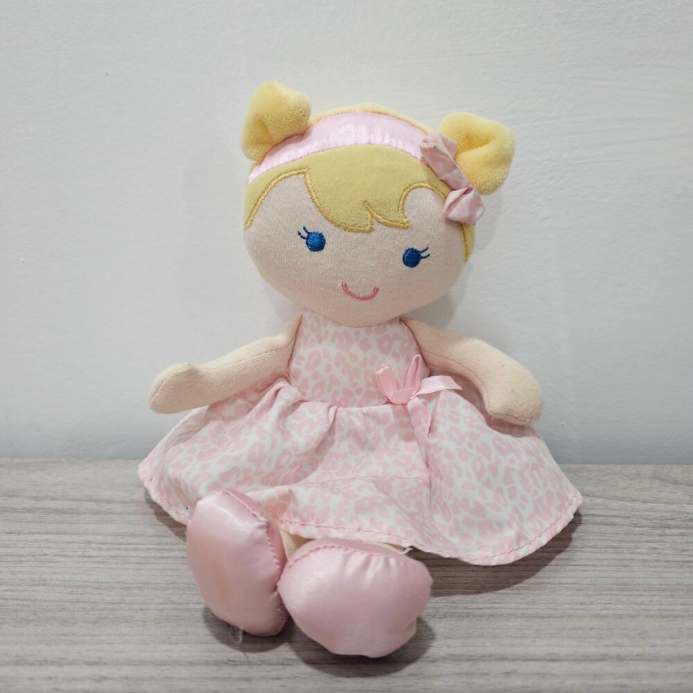 Just One You Carter Plush Doll Pink Cheetah Ballerina Satin Ballet Shoes Blonde
